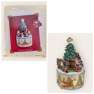 Hallmark Magic  Musical Ornament Toyland Treasure Christmas Moving Tree 2005